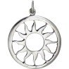 Amuleto Plata Sol con Circulo 2.6 x 2.4 cm