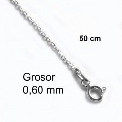 Cadena Plata 50 cm Fina