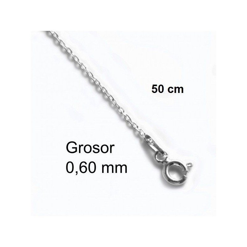 Cadena Plata 50 cm Fina