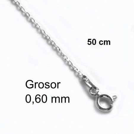 Cadena Plata 50 cm Fina