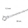 Cadena Plata 50 cm Tren G