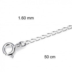 Cadena Plata 50 cm Gr