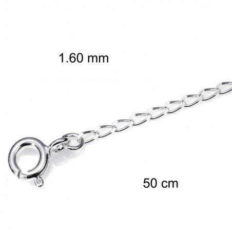 Cadena Plata 50 cm Gr