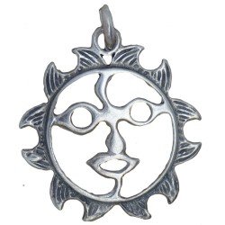 Amuleto Plata Sol 3.0 x 2.8 cm (HAS)