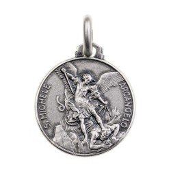 Amuleto Plata Arcangel San Miguel 2,6 cm