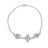 Amuleto Plata Triple Protección Pulsera Nudo de Bruja con
