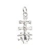 Amuleto Plata Cruz Caravaca 1.4 x 0.4 cm (Mini) (Pack 3