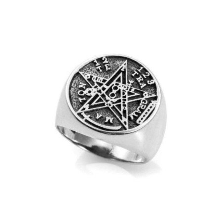 Amuleto Plata Anillo Tetragramaton Talla 26