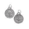 Amuleto Plata Medalla San Benito (Reverso Cruz 2,5 cm)