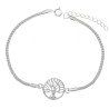 Pulsera Plata Árbol de la Vida Cola de Ratón 16-19 cm